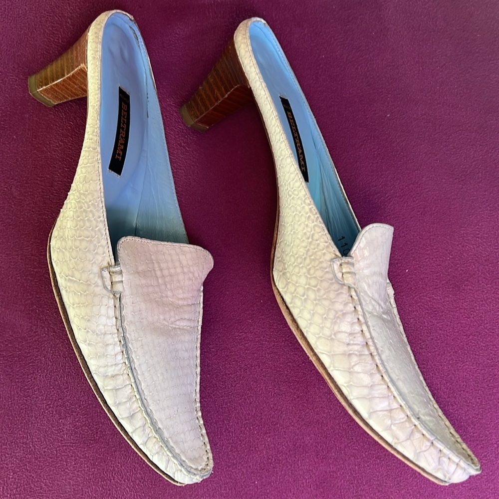 Vintage Beltrami Firenze Snakeskin Shoes Size 7
